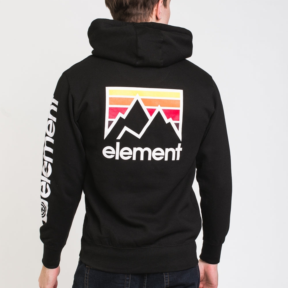 Element Black Joint Hoodie with Mountain Graphic Size S